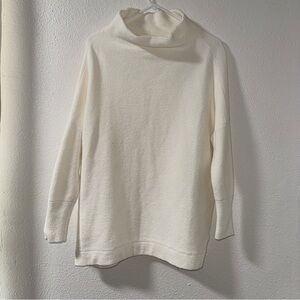 Free People Slouchy Ottoman Ribbed Tunic Sweater XS Cream
